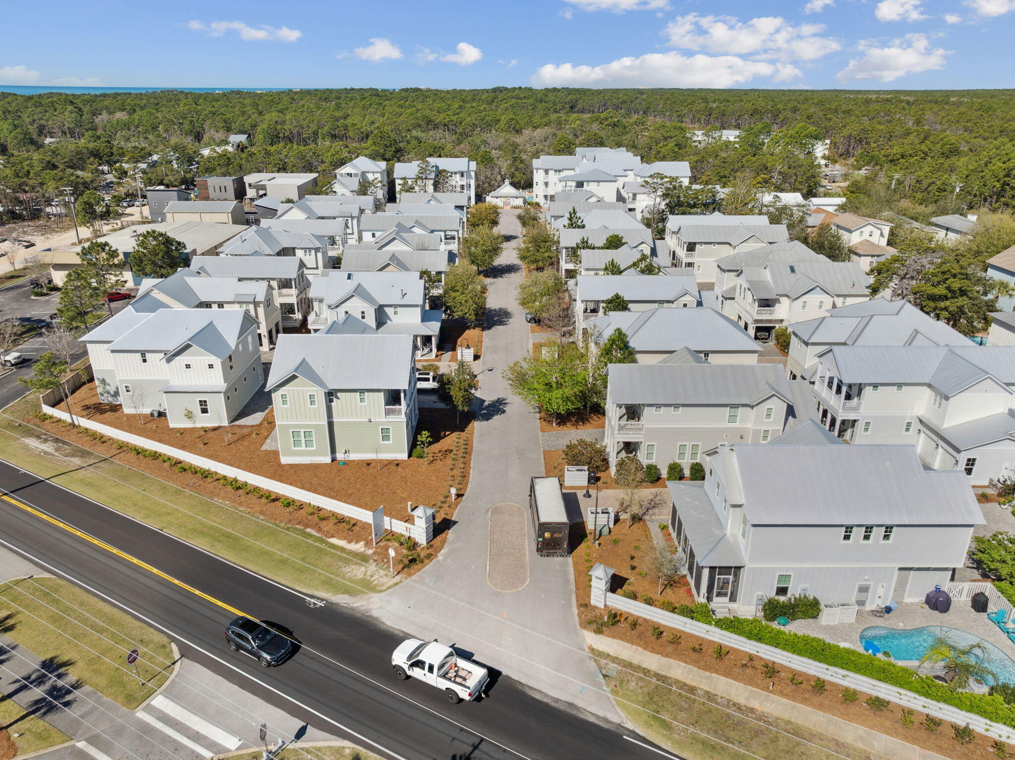 200 Grayton Boulevard Santa Rosa Beach, FL 32459 - Photo 55 of 55 an aerial view of residential houses with outdoor space