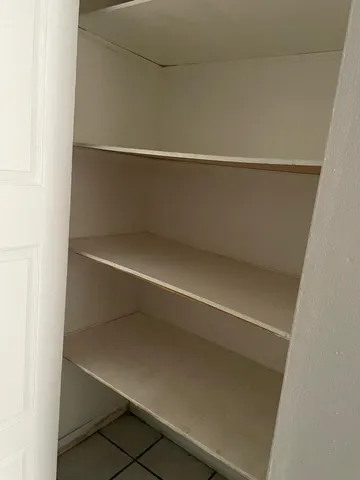 a close view of closet