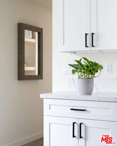 a potted plant sitting on a bathroom sink