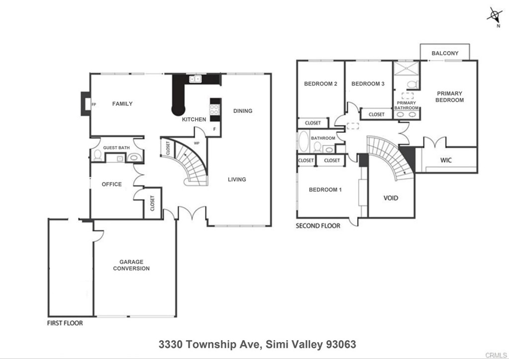 3330 Township Avenue Simi Valley, CA 93063 - Photo 40 of 40 a picture of a floor plan