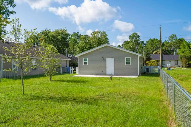a house view with a outdoor space