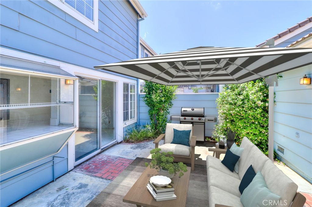 345 Jeremiah Drive, Unit C Simi Valley, CA 93065 - Photo 6 of 66 Virtually staged patio/walkway from main home to 2 car garage