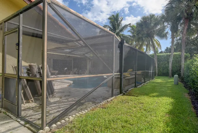 a backyard of a house