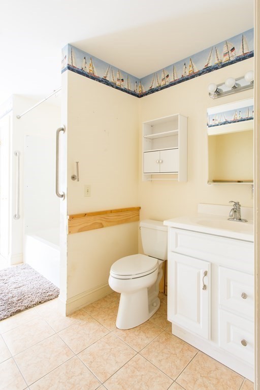 76 Davis Road New Braintree, MA 01531 - Photo 26 of 40 a bathroom with a sink a toilet and shower
