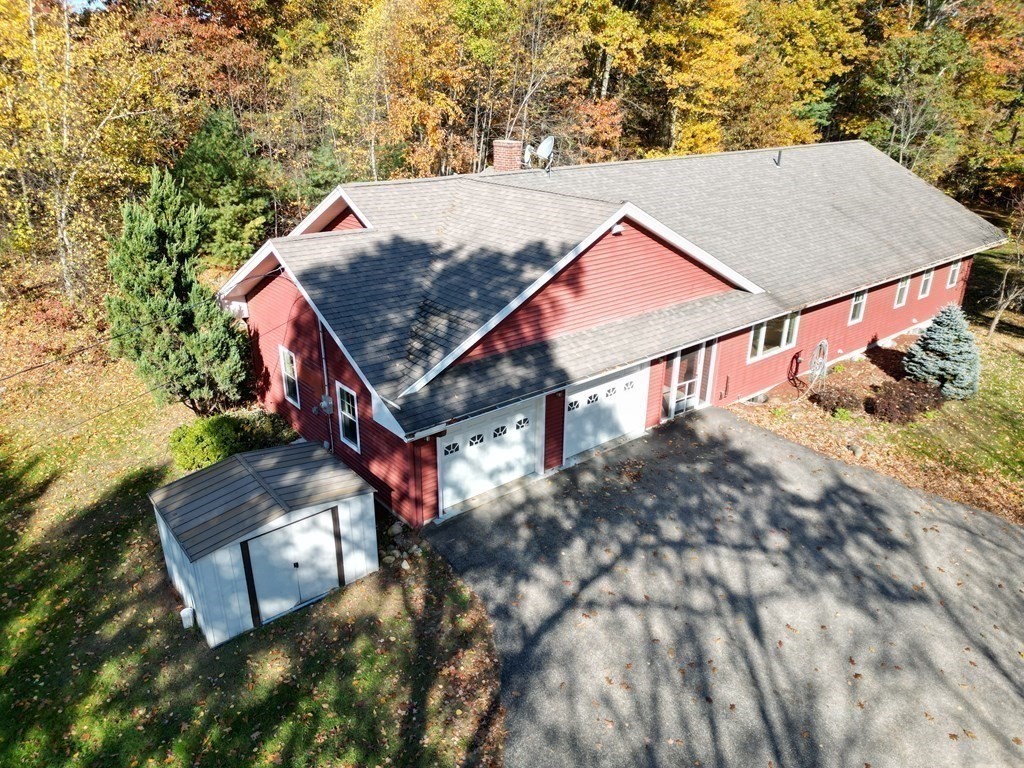 76 Davis Road New Braintree, MA 01531 - Photo 31 of 40 an aerial view of houses with yard