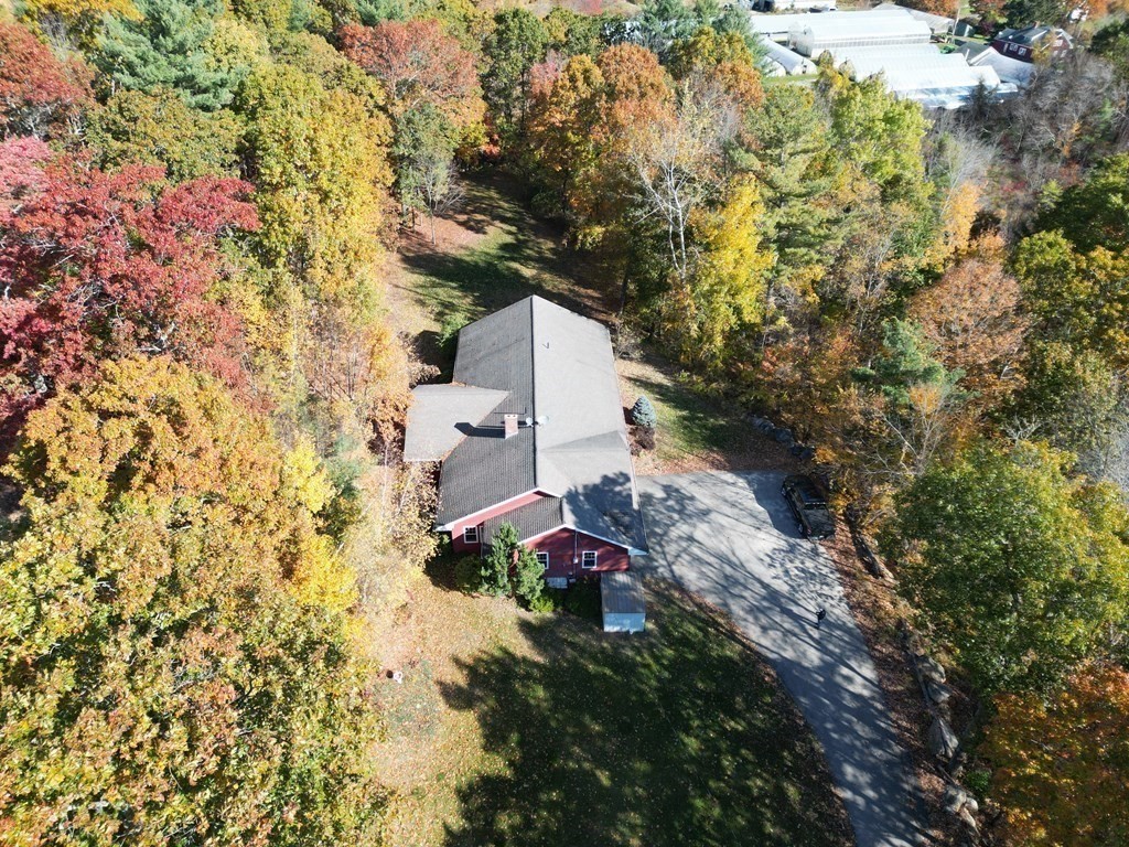 76 Davis Road New Braintree, MA 01531 - Photo 37 of 40 an aerial view of residential house with outdoor space