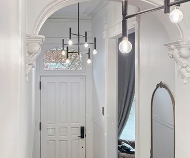 a view of a room with a utility room