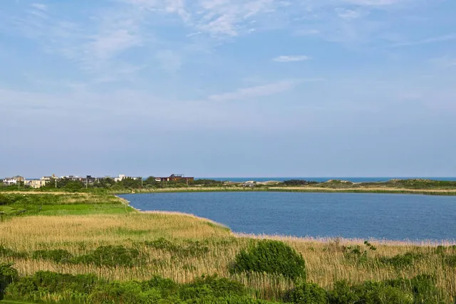 a view of a city and an ocean