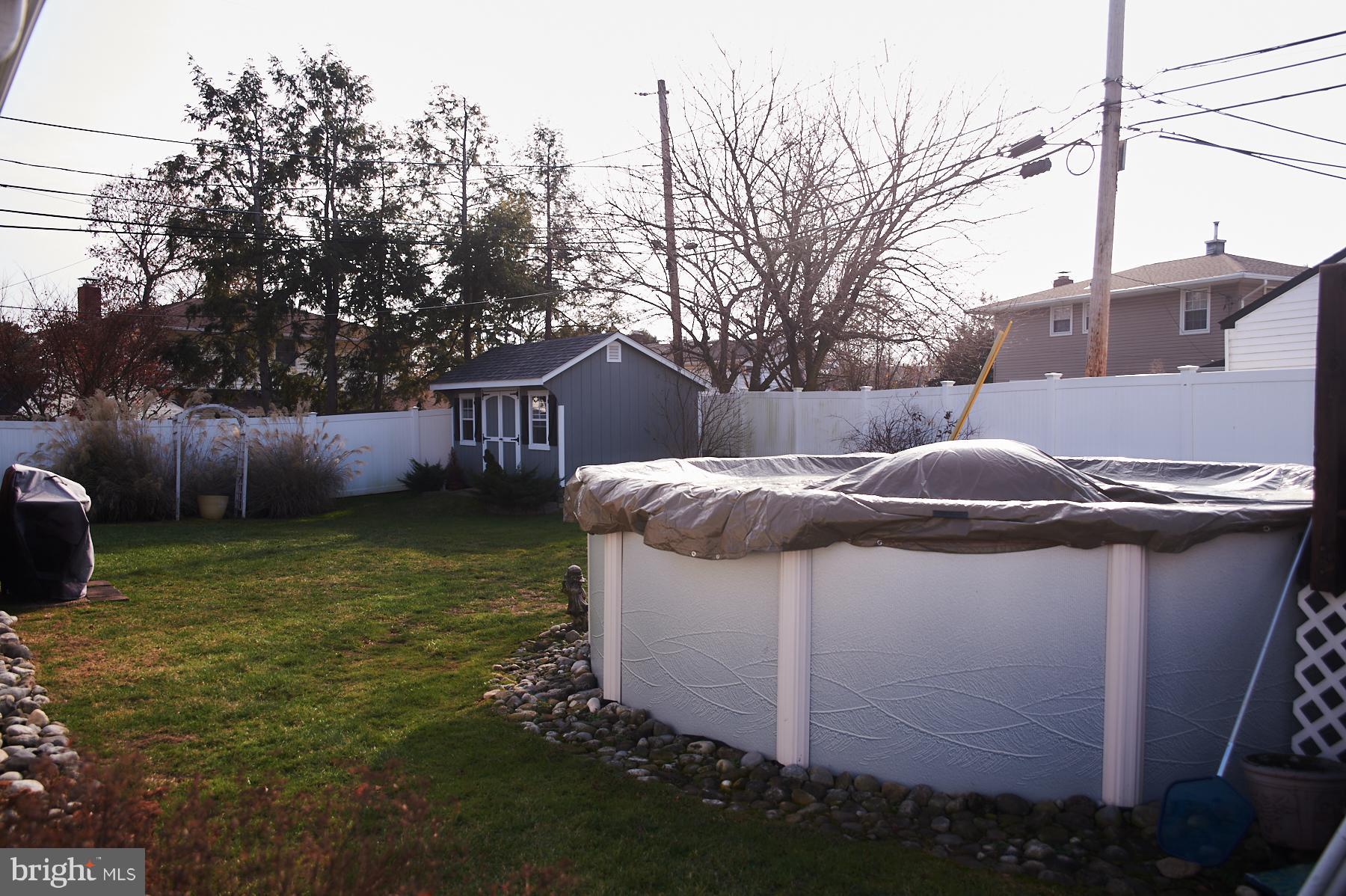 5 Trim Road Levittown, PA 19056 - Photo 35 of 39 Backyard with Above Ground Pool