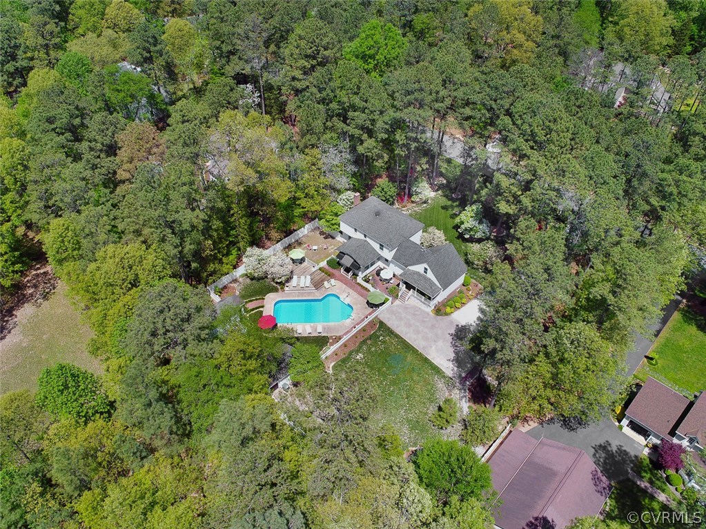 6611 Glebe Point Road Chesterfield, VA 23838 - Photo 39 of 44 an aerial view of a house with a yard