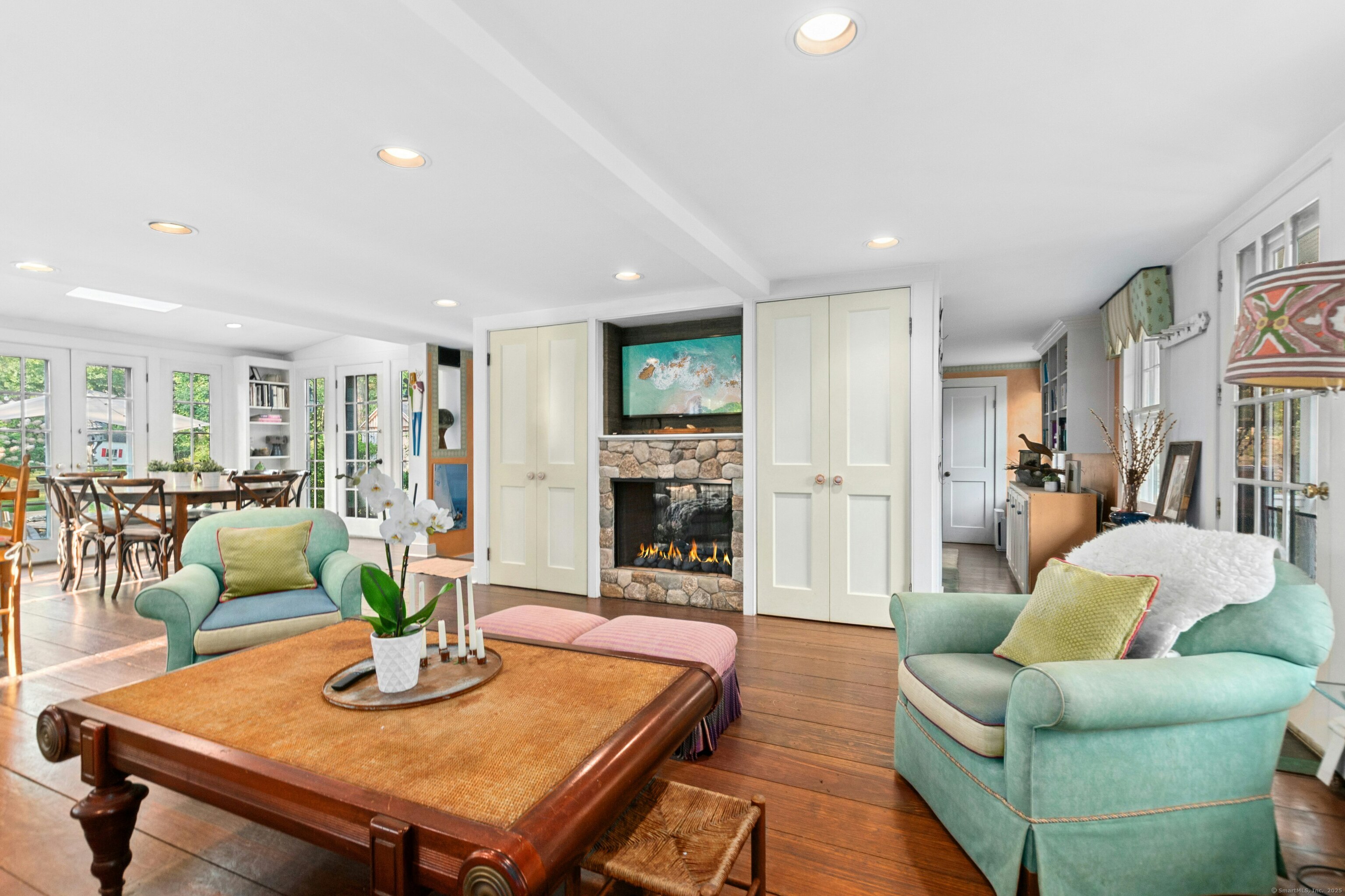 561 Middlesex Road Darien, CT 06820 - Photo 11 of 33 a living room with furniture and a wooden floor