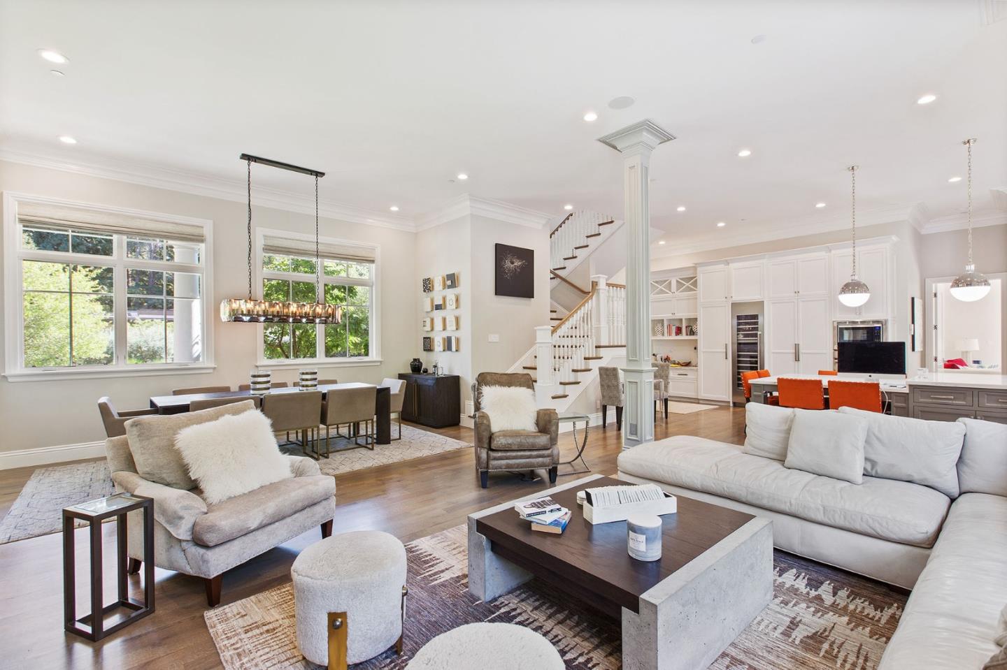 250 Bridge Road Hillsborough, CA 94010 - Photo 13 of 80 a living room with furniture and a large window