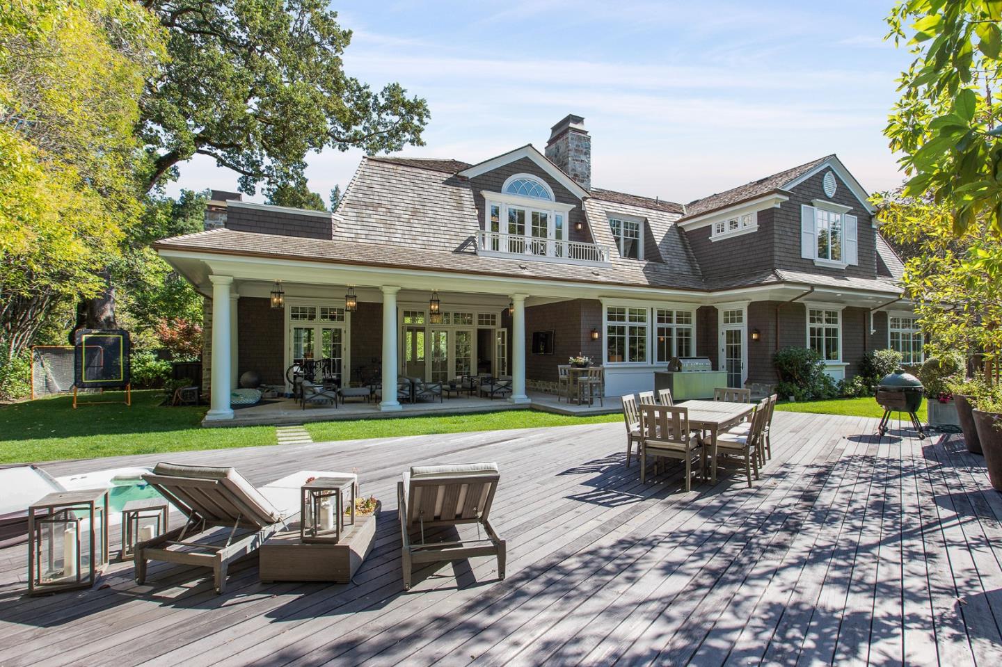 250 Bridge Road Hillsborough, CA 94010 - Photo 61 of 80 a view of a house with a yard and sitting area