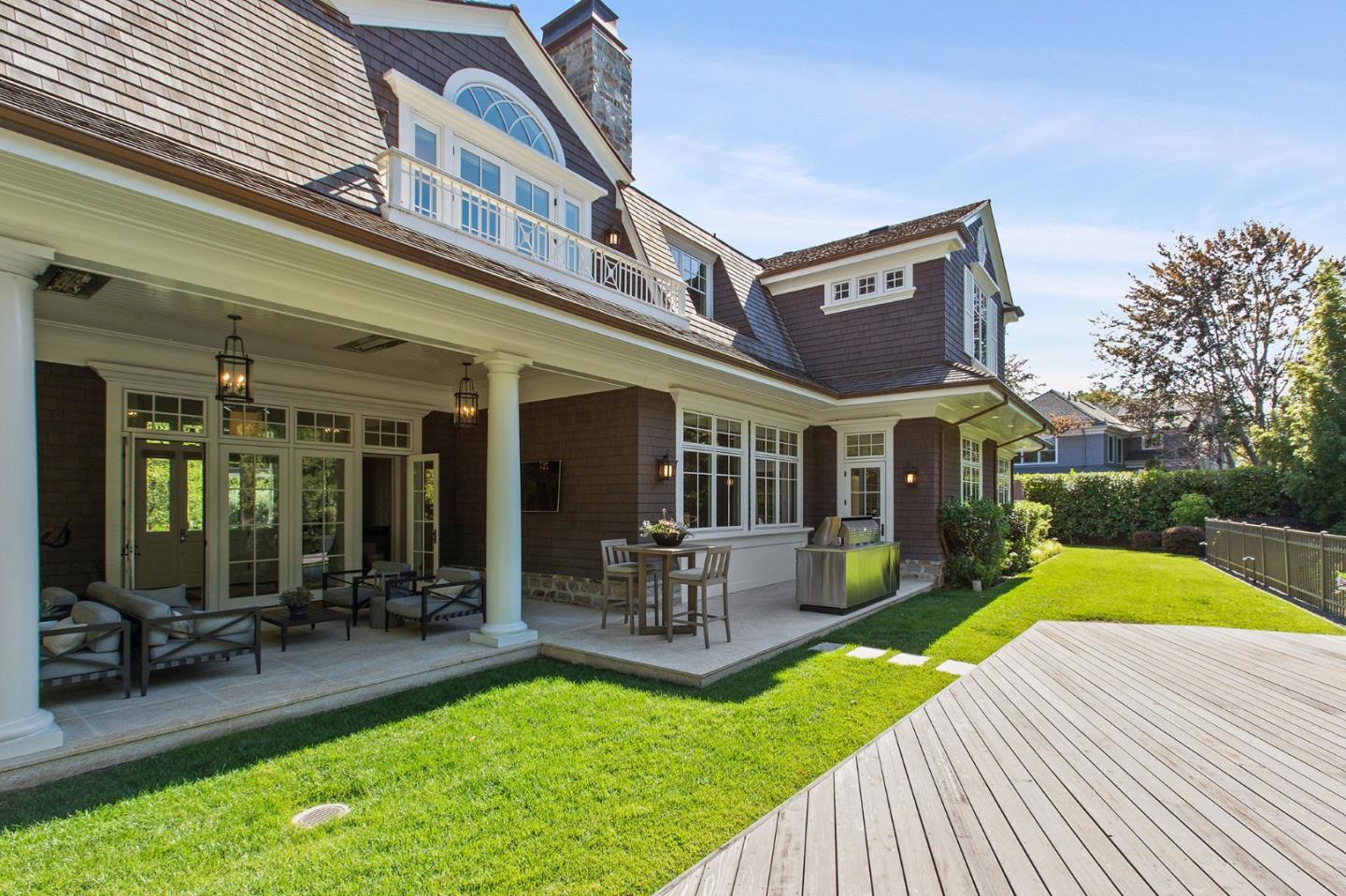 250 Bridge Road Hillsborough, CA 94010 - Photo 62 of 80 a view of a house with a yard patio and swimming pool