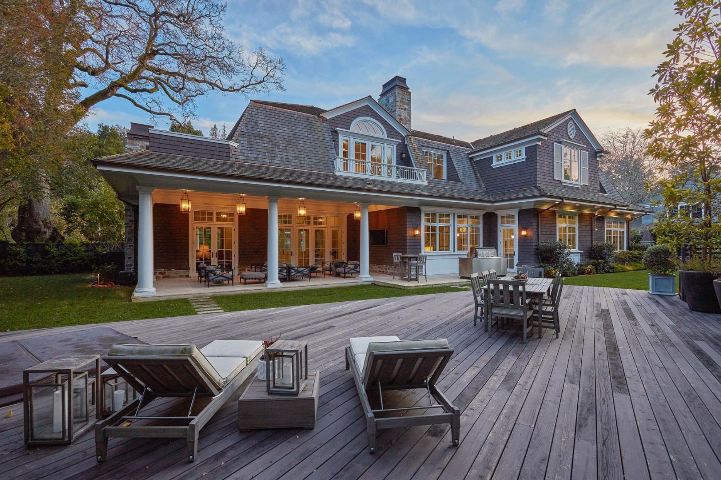 250 Bridge Road Hillsborough, CA 94010 - Photo 70 of 80 a view of a house with a yard and sitting area