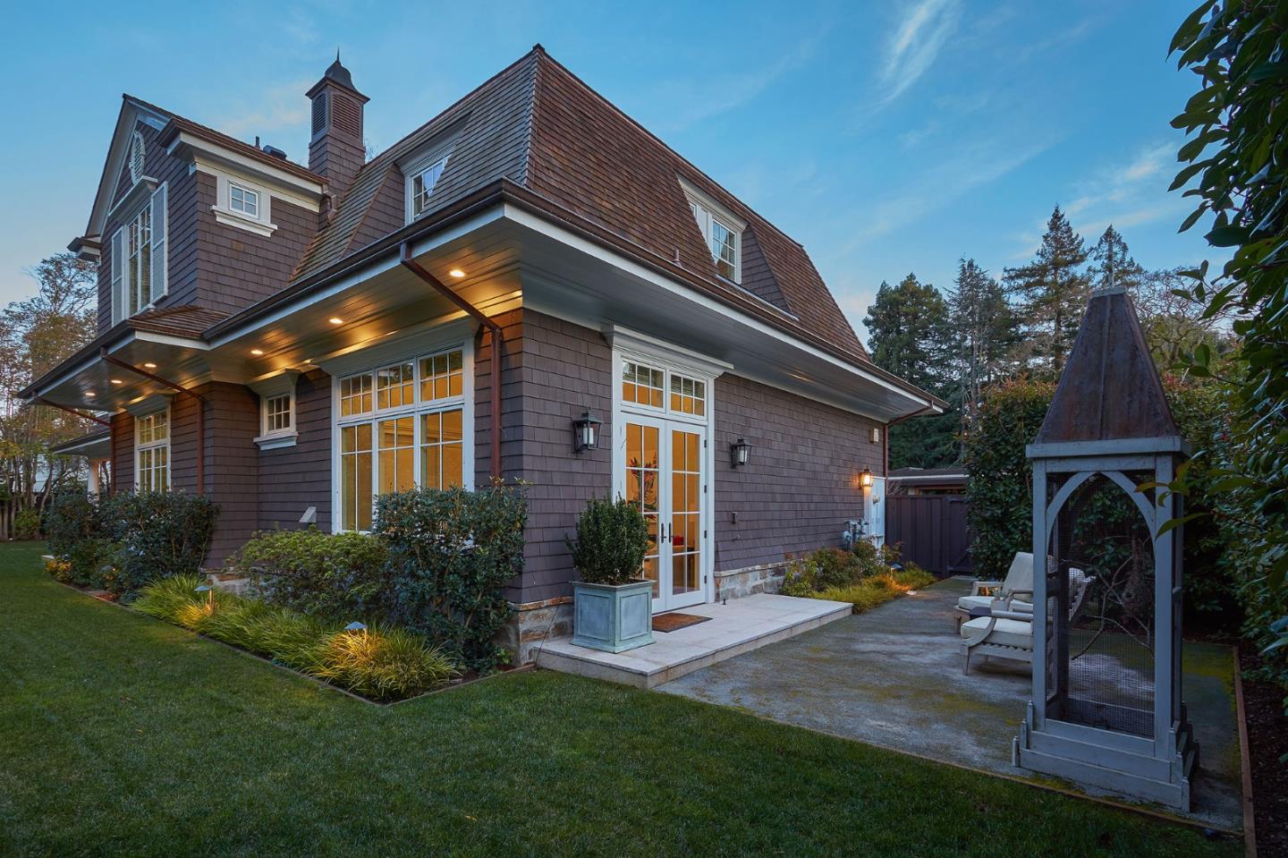 250 Bridge Road Hillsborough, CA 94010 - Photo 74 of 80 a view of a house with a yard and plants