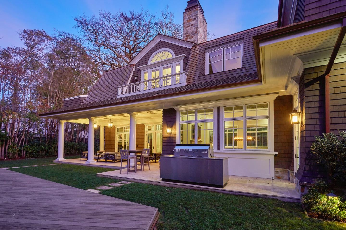 250 Bridge Road Hillsborough, CA 94010 - Photo 80 of 80 a view of a brick building with a large windows