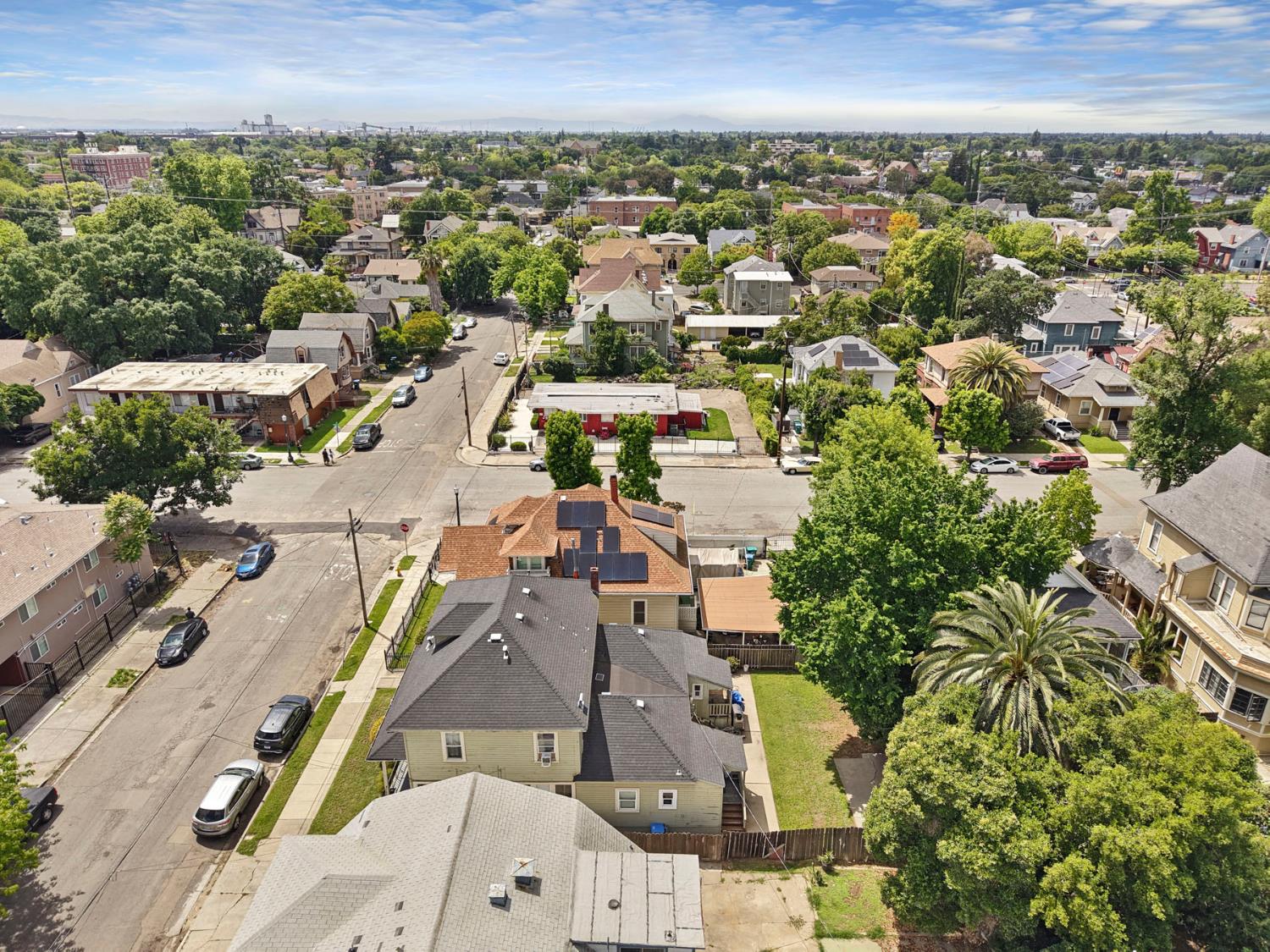 409 East Rose Street Stockton, CA 95202 - Photo 5 of 35 an aerial view of residential houses with outdoor space