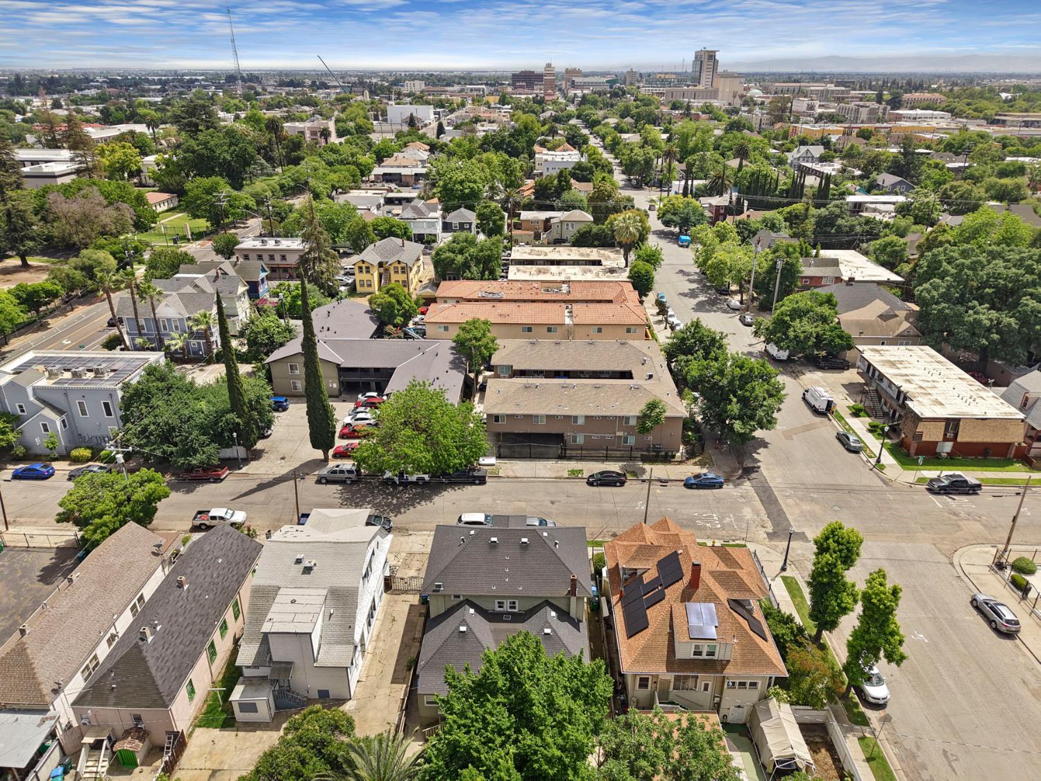 409 East Rose Street Stockton, CA 95202 - Photo 7 of 35 an aerial view of residential houses with outdoor space