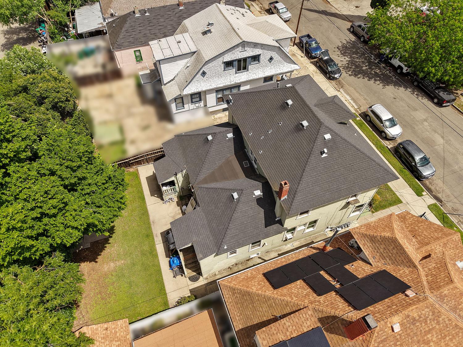 409 East Rose Street Stockton, CA 95202 - Photo 9 of 35 an aerial view of residential houses with outdoor space