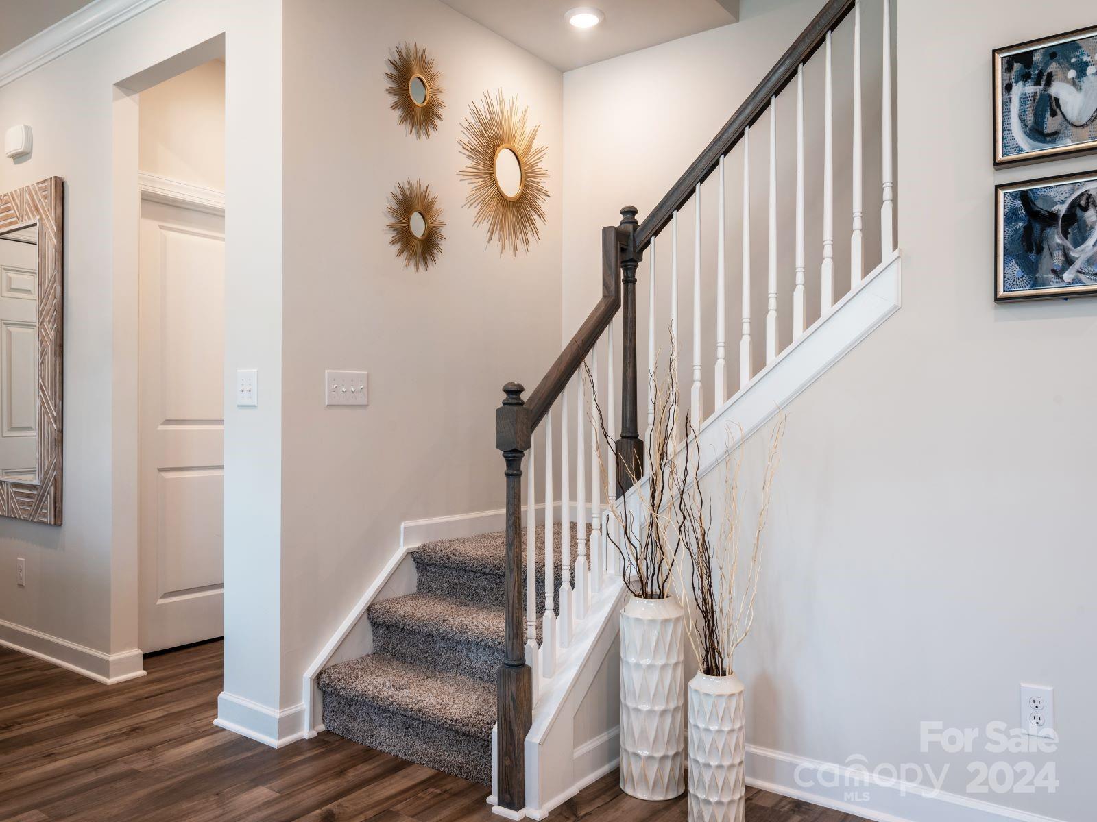 823 Windage Way Pineville, NC 28134 - Photo 5 of 15 a view of entryway and hall with wooden floor
