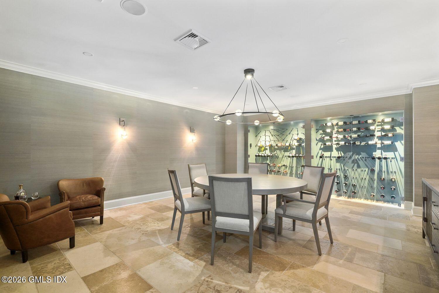44 Hunting Ridge Road Greenwich, CT 06831 - Photo 25 of 30 a view of a dining room with furniture window and outside view