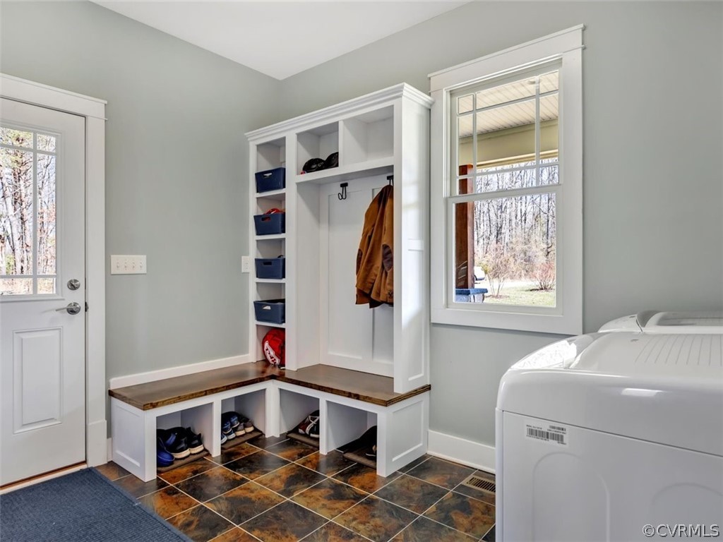 17169 Beaver Dam Road Beaverdam, VA 23015 - Photo 21 of 50 Laundry/mud room with tile floor, half bath, built