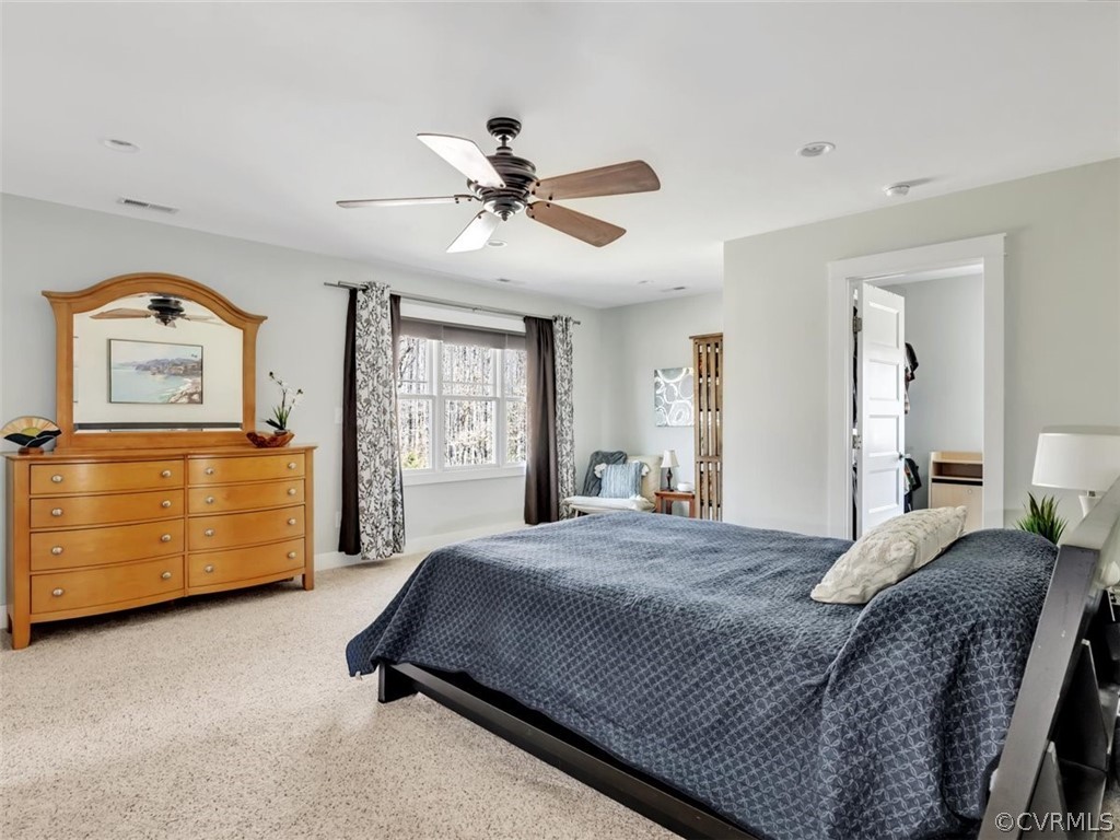 17169 Beaver Dam Road Beaverdam, VA 23015 - Photo 27 of 50 Owners suite with can lights, ceiling fan, walk in