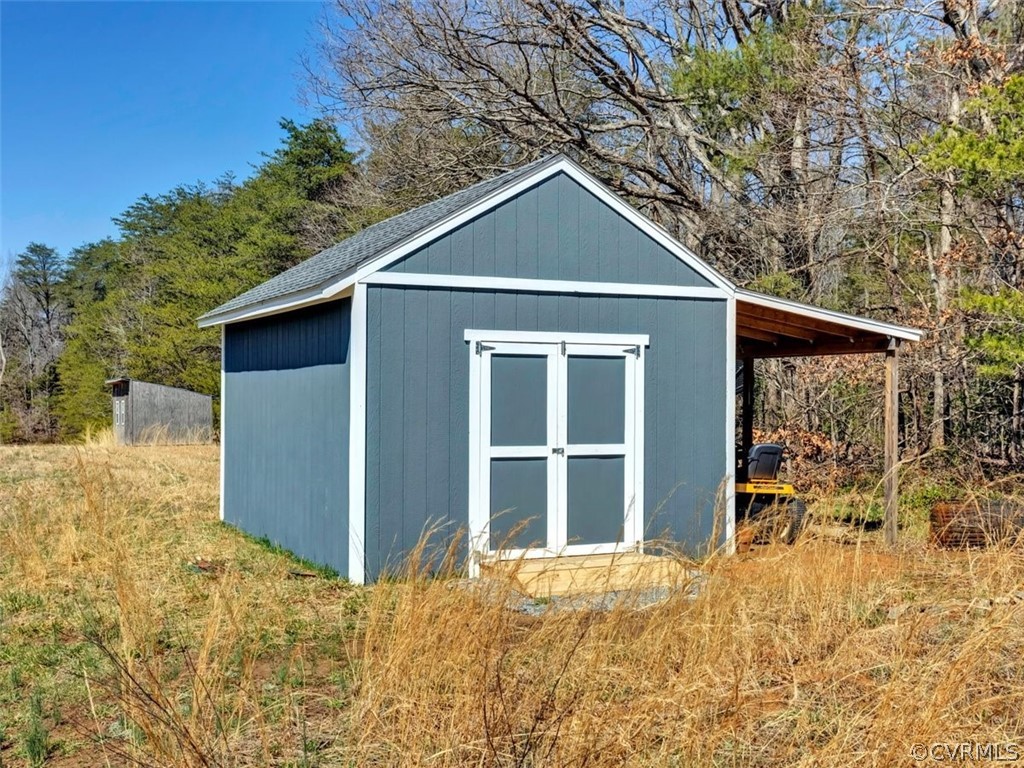 17169 Beaver Dam Road Beaverdam, VA 23015 - Photo 40 of 50 Matching garden shed with lean-to.
