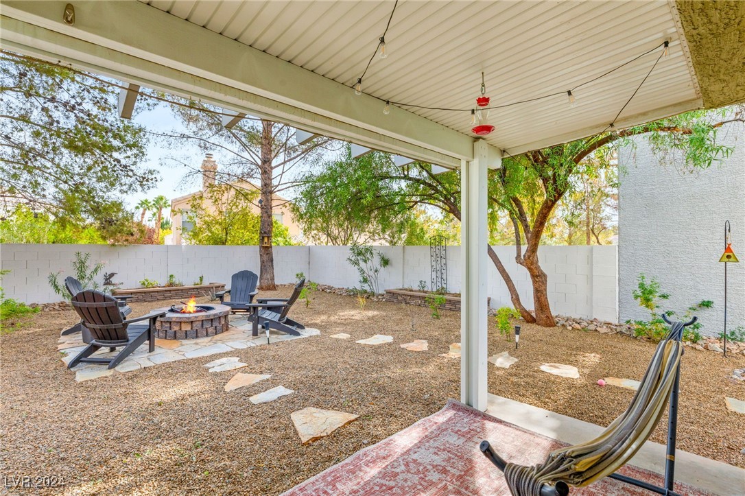 2316 Loggerhead Road Las Vegas, NV 89117 - Photo 35 of 35 View From Covered Patio of Large Well Appointed Backyard