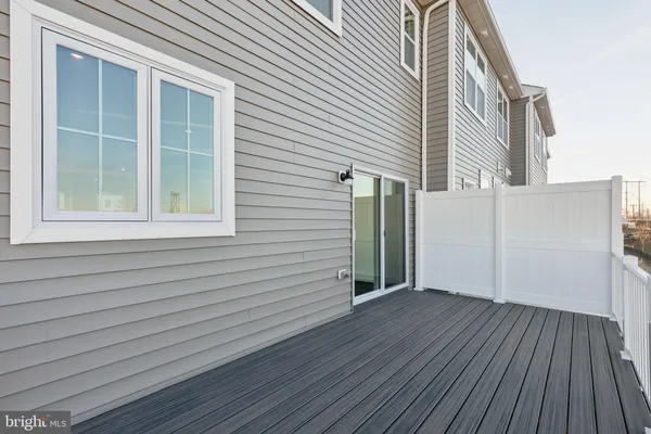 a view of a house with a wooden floor
