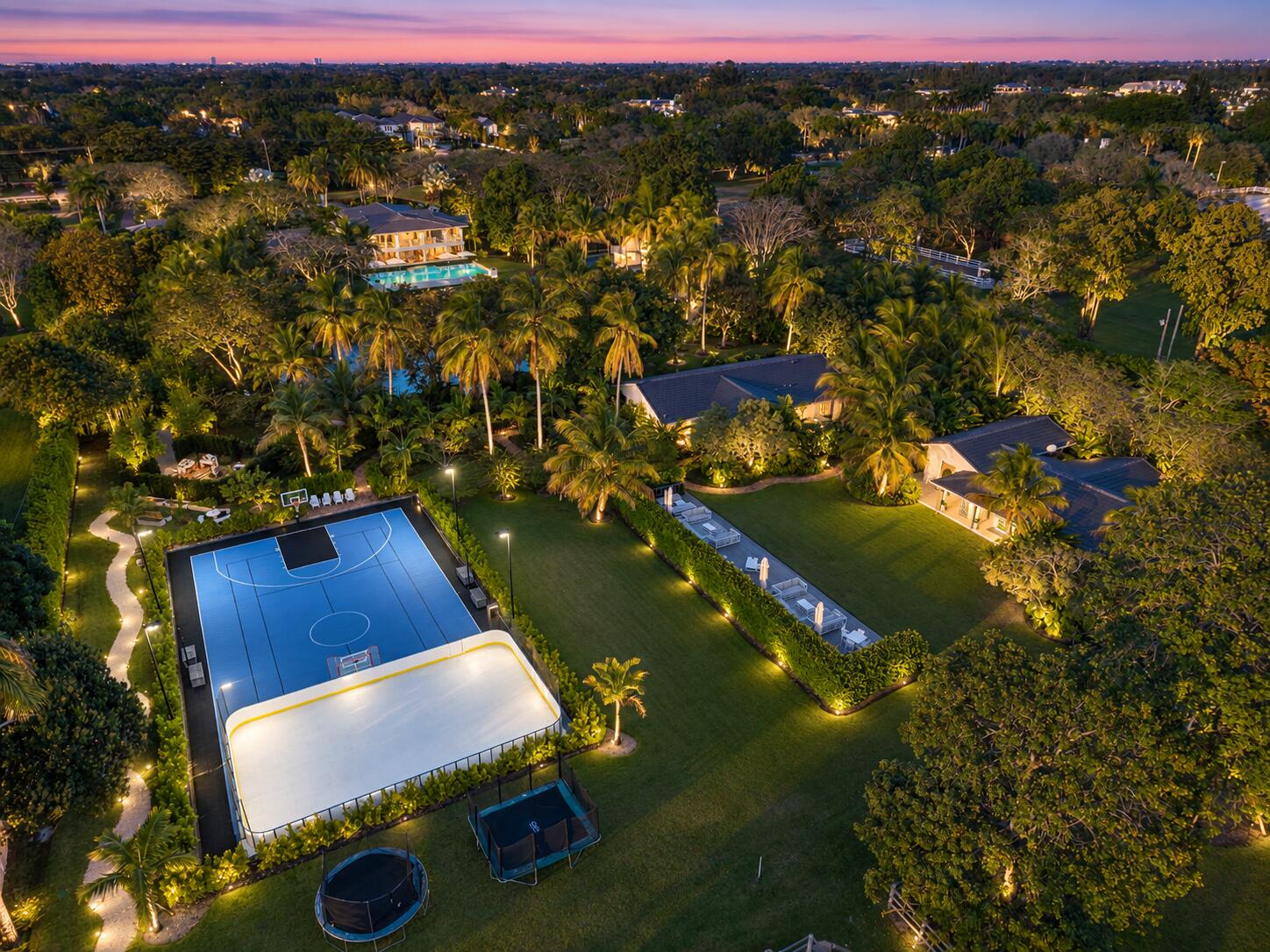 13920 Stirling Road Southwest Ranches, FL 33330 - Photo 57 of 81 Elegant Twilight Estate with Illuminated