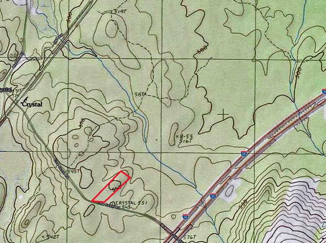 Lot D Cow Team Road Crystal, ME 04747 - Photo 2 of 6 topo-map-crystal-me