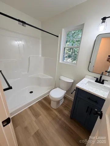 a close up of a shower