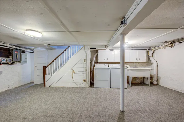 a view of storage and utility room