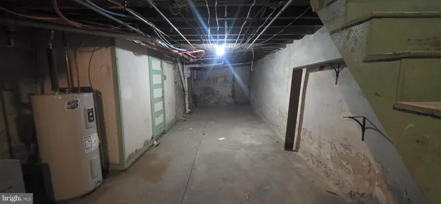 a view of storage and utility room