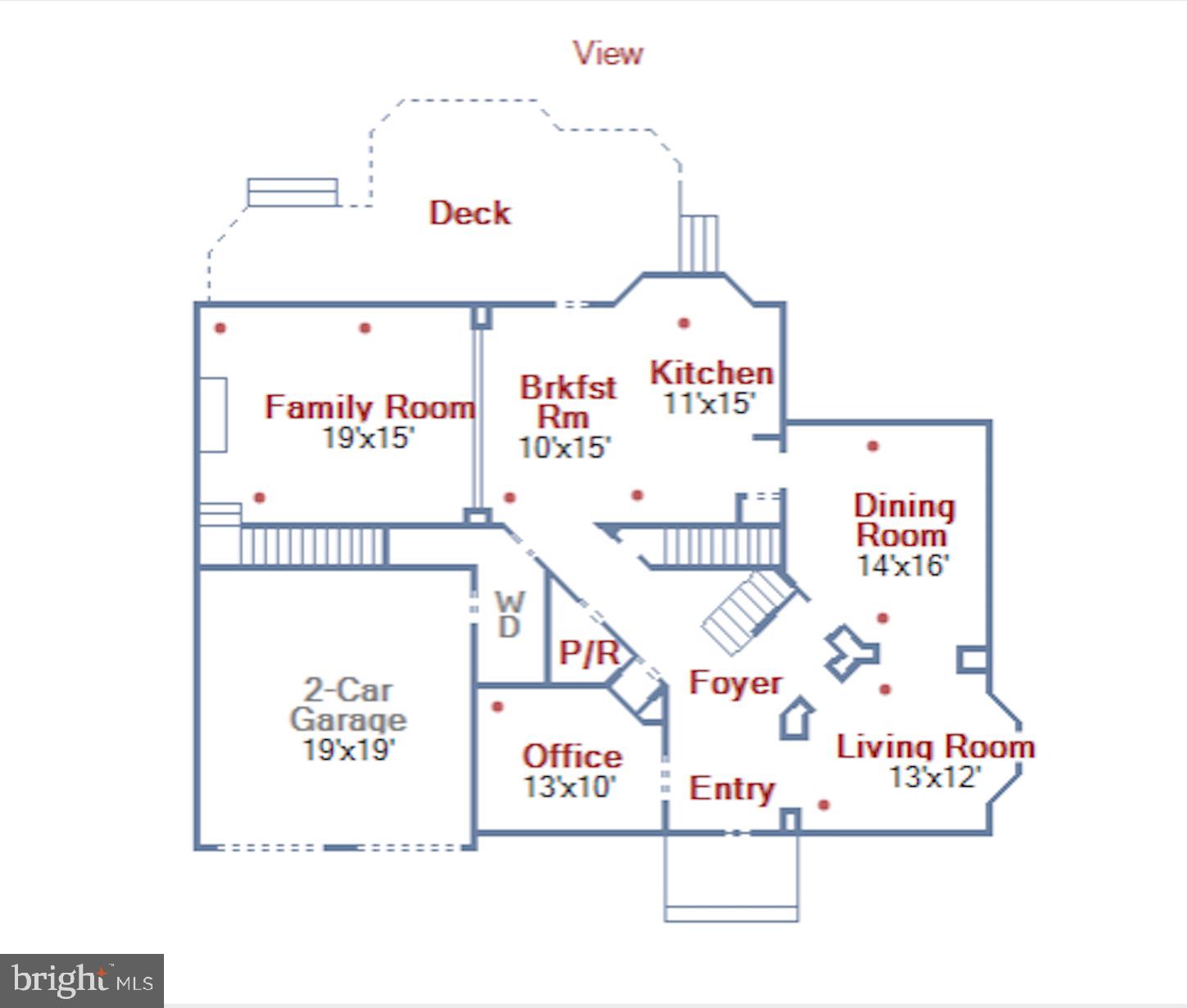 43268 Hillhead Place Leesburg, VA 20176 - Photo 51 of 53 Main Level Floorplan