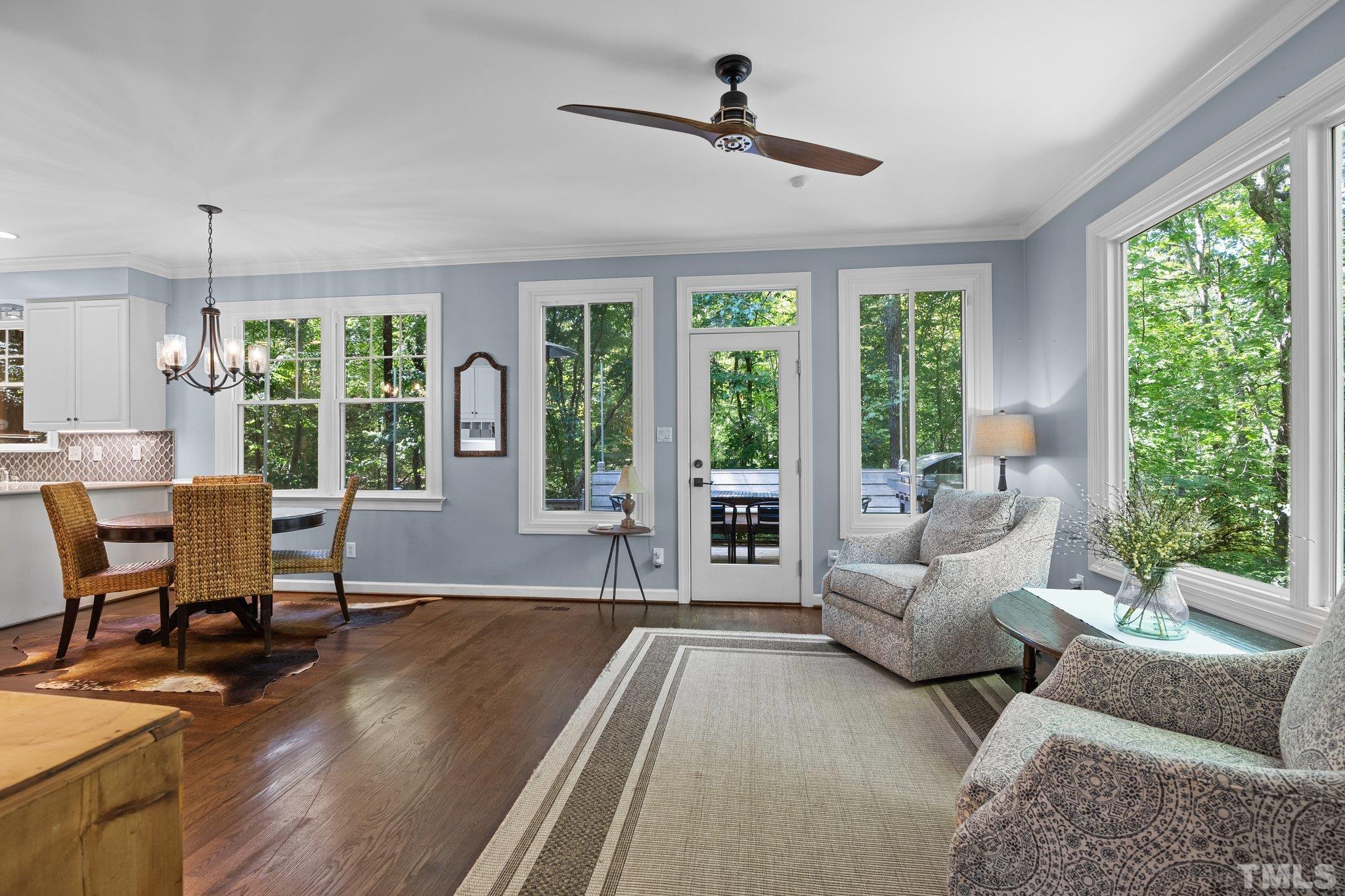9 Montcrest Drive Durham, NC 27713 - Photo 12 of 43 a living room with furniture and a large window