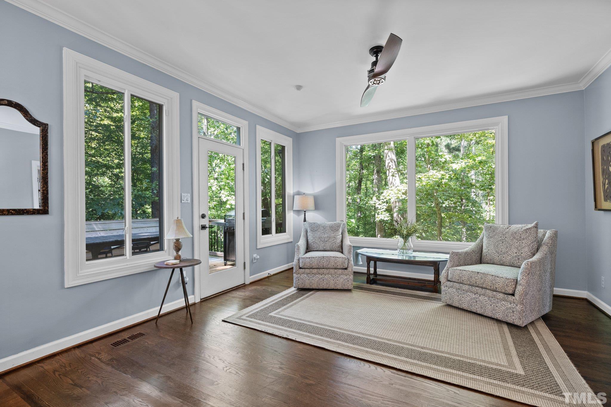9 Montcrest Drive Durham, NC 27713 - Photo 13 of 43 a living room with furniture and a large window