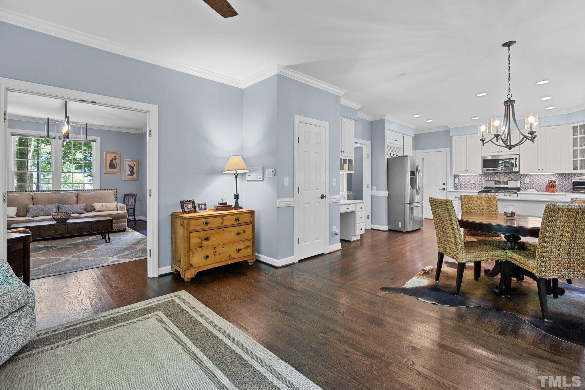 9 Montcrest Drive Durham, NC 27713 - Photo 17 of 43 a living room with furniture and a wooden floor