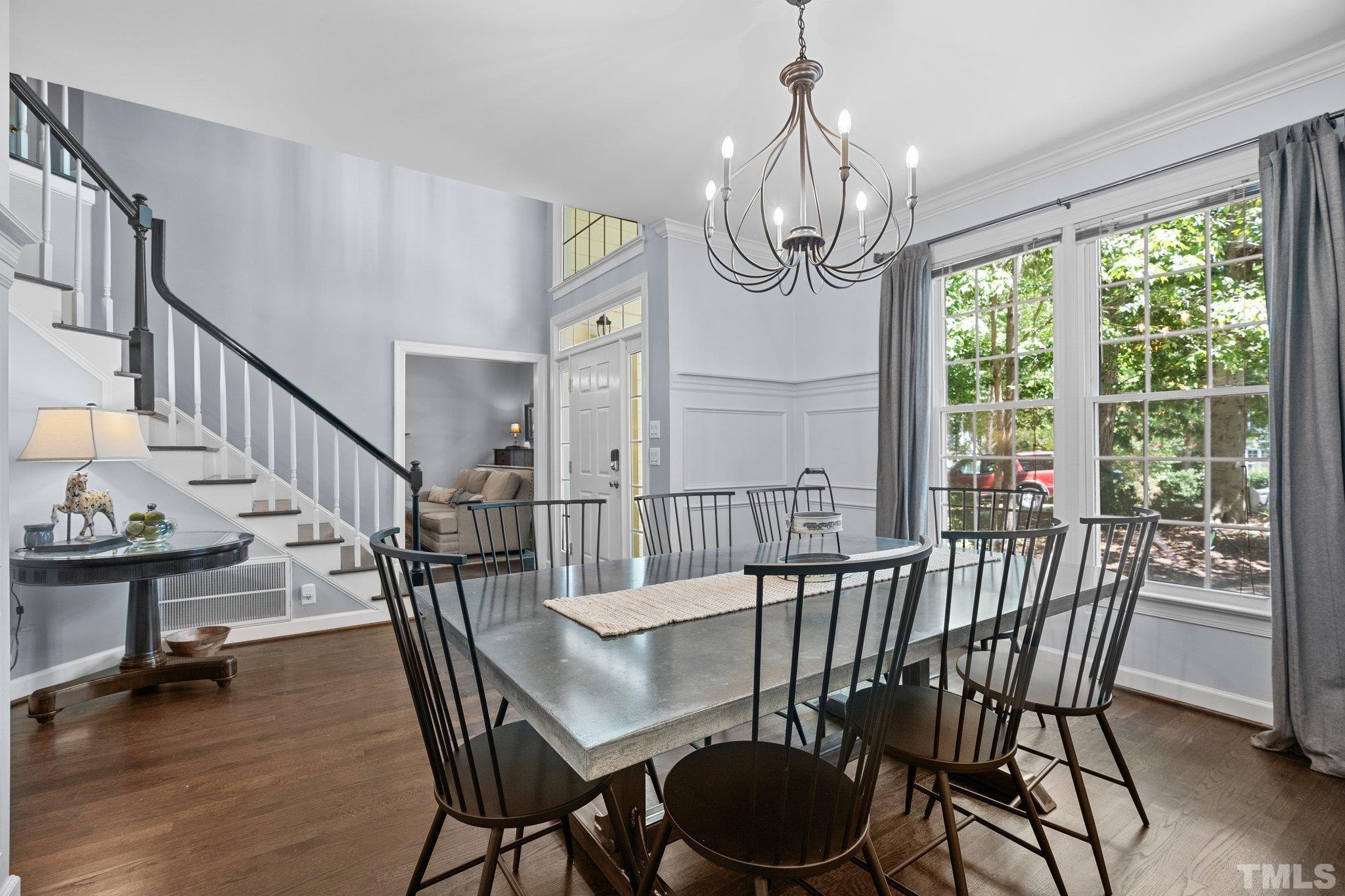 9 Montcrest Drive Durham, NC 27713 - Photo 7 of 43 a view of a dining room with furniture window and wooden floor