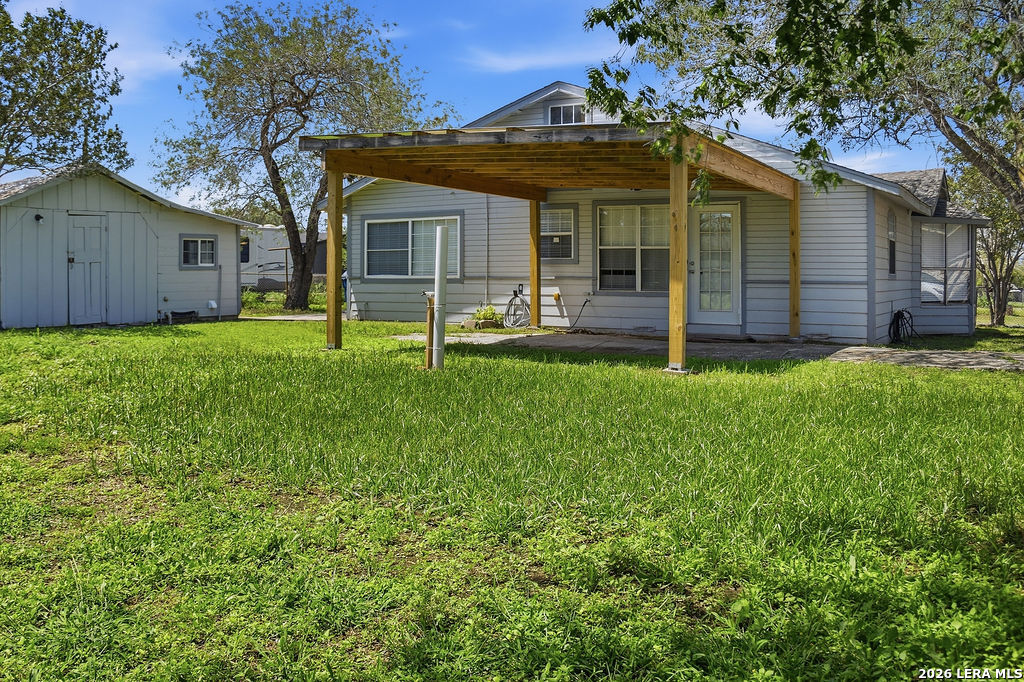 116 Matlock Poth, TX 78147 - Photo 2 of 41 a view of a house with a yard and sitting area