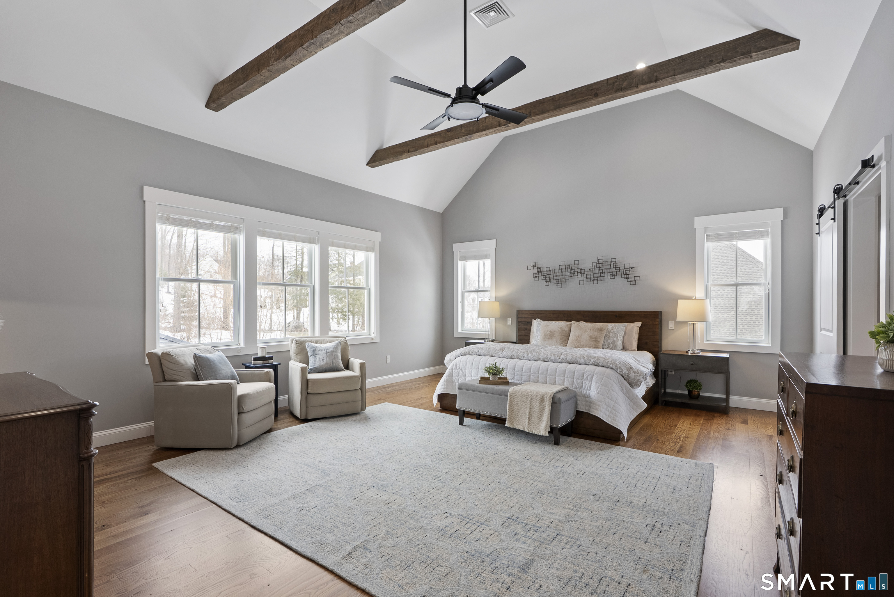 8 Gateshead Way Farmington, CT 06085 - Photo 30 of 39 a bed room with a bed and a couch