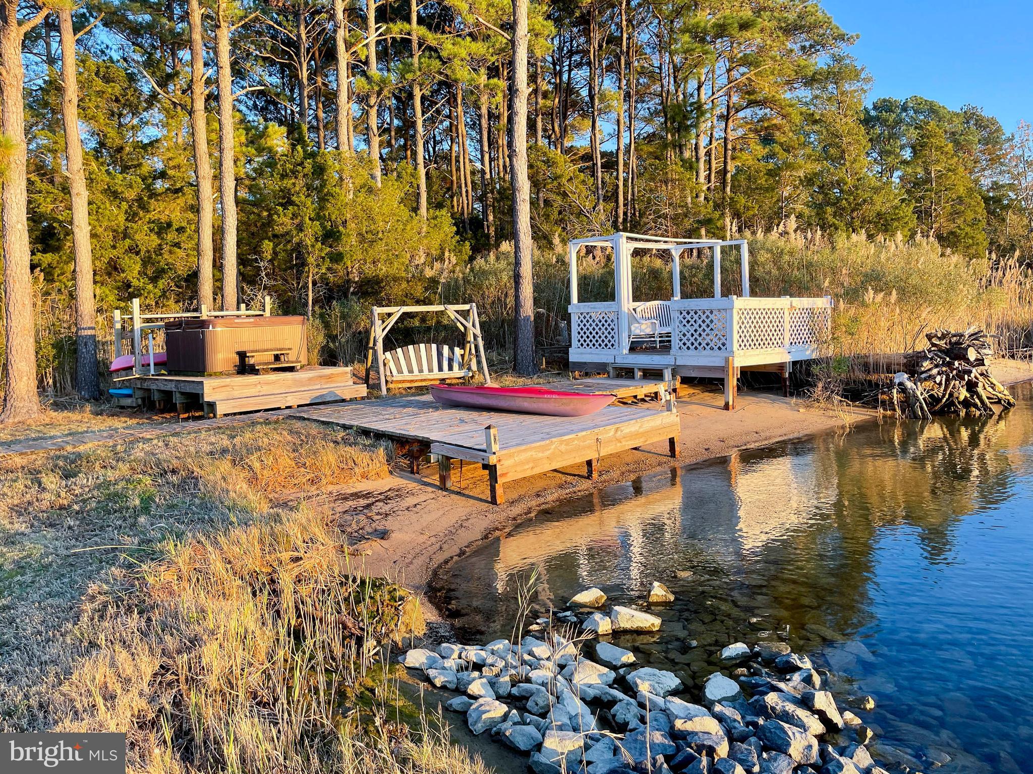 1308 Town Point Road Cambridge, MD 21613 - Photo 5 of 59 Aerial of platform on the beach