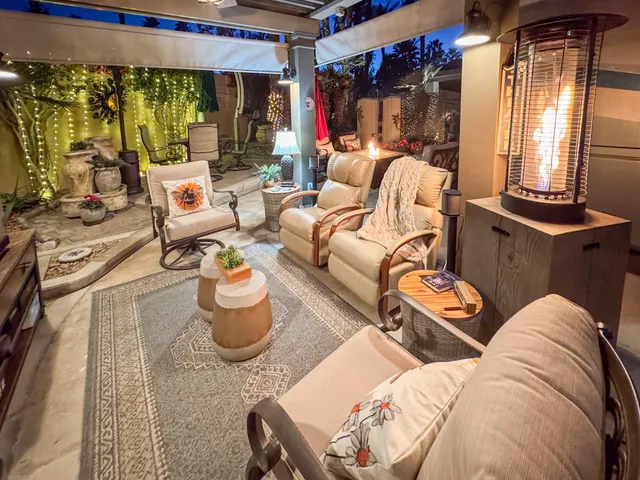 a kitchen with a stove and a microwave