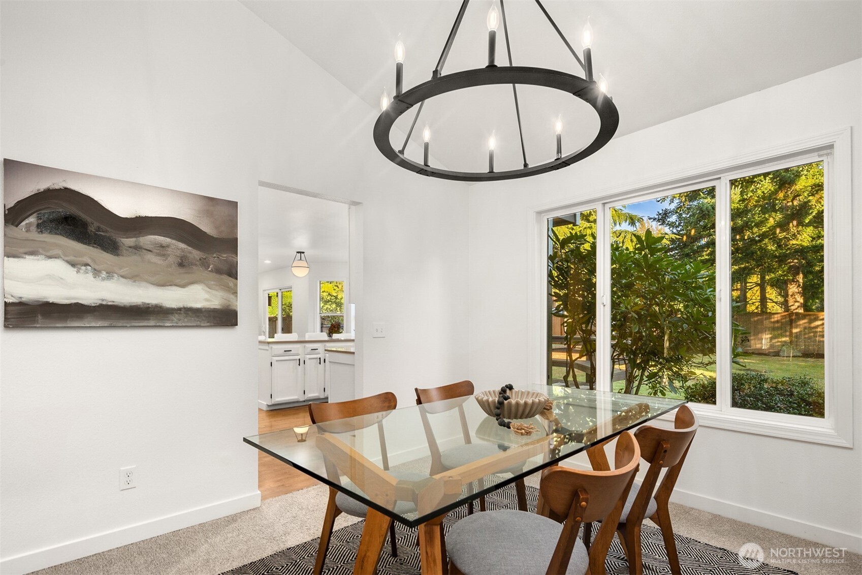 3207 212th Street Southeast Bothell, WA 98021 - Photo 11 of 40 a view of a dining room with furniture window and outside view