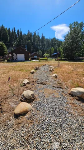 a view of swimming pool with a yard