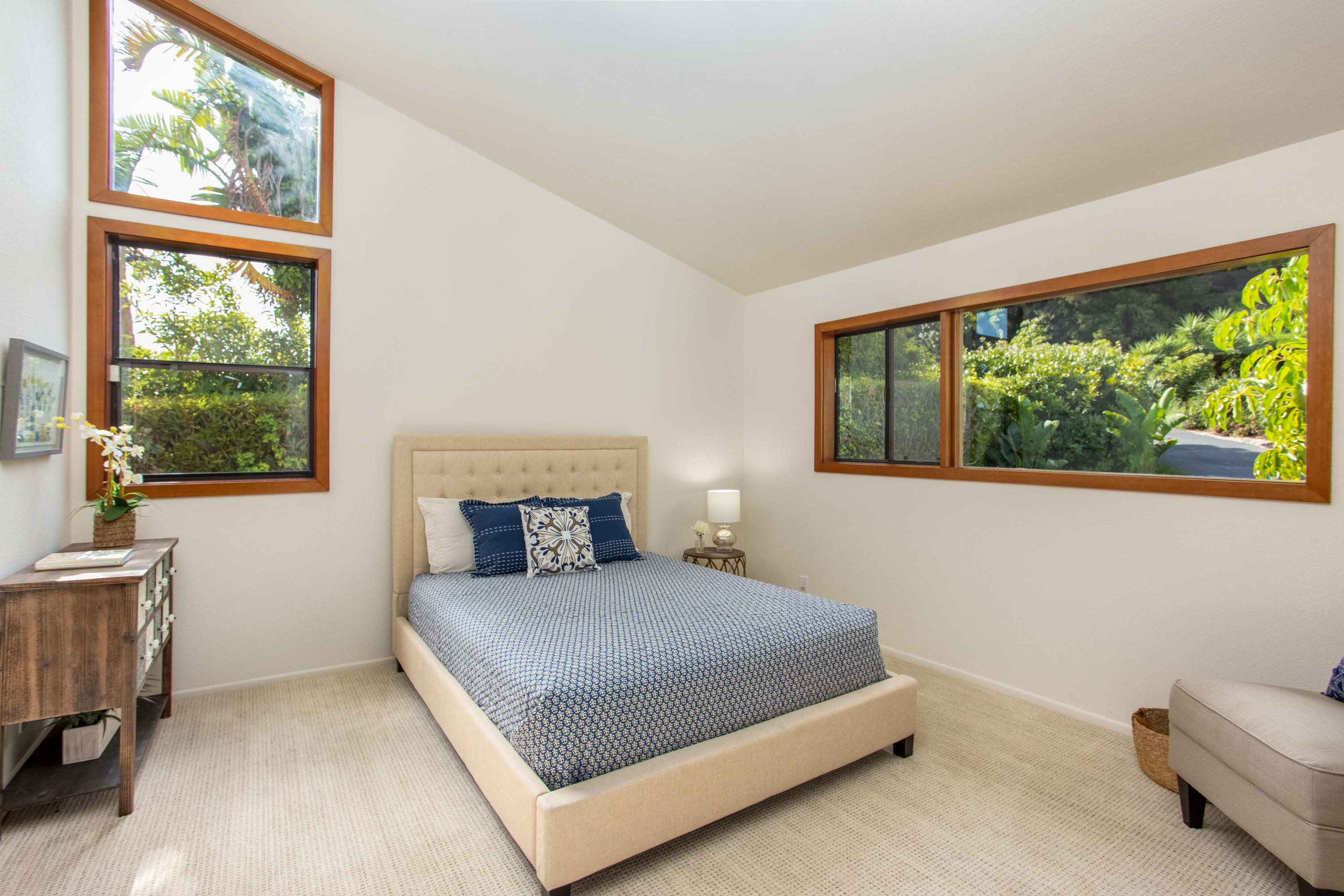 624 Las Alturas Road Santa Barbara, CA 93103 - Photo 20 of 40 a bedroom with a bed and a window