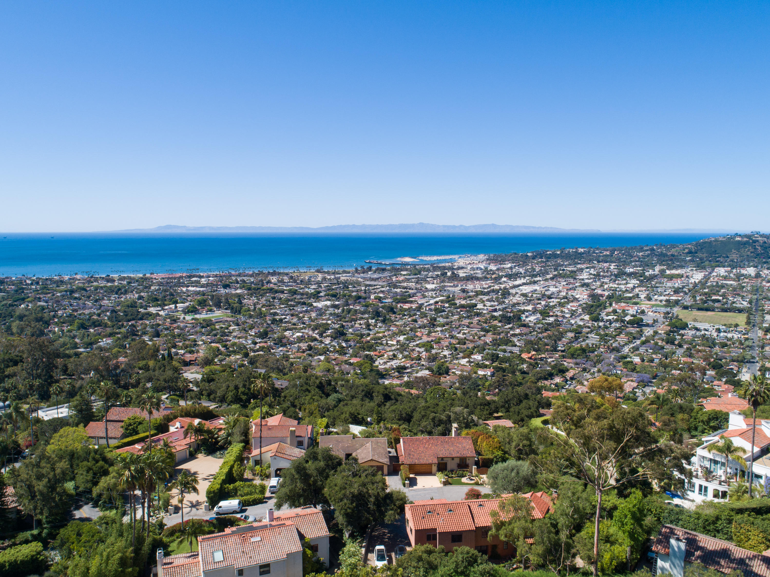 624 Las Alturas Road Santa Barbara, CA 93103 - Photo 36 of 40 an aerial view of a city