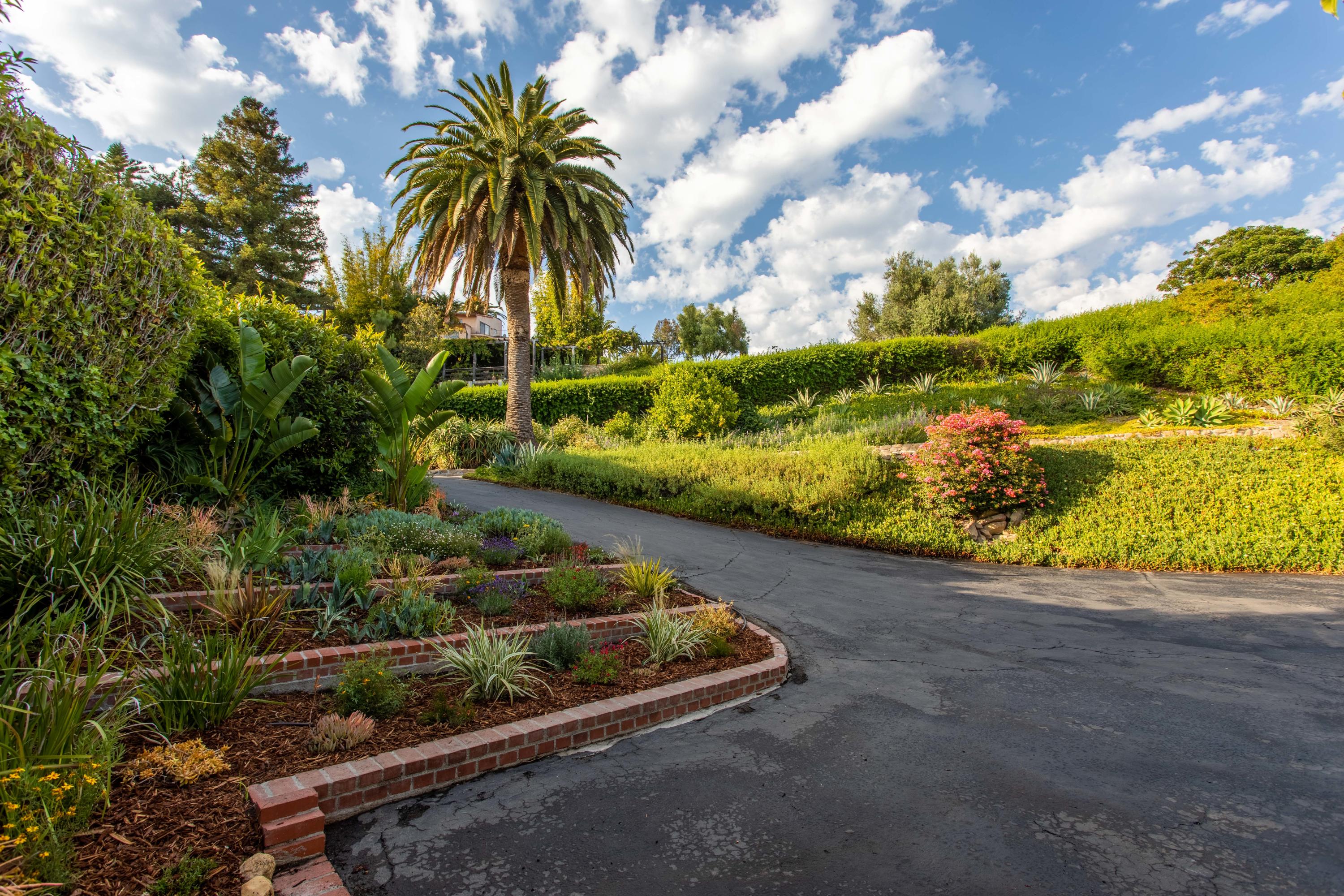 624 Las Alturas Road Santa Barbara, CA 93103 - Photo 4 of 40 a view of a garden with an empty space